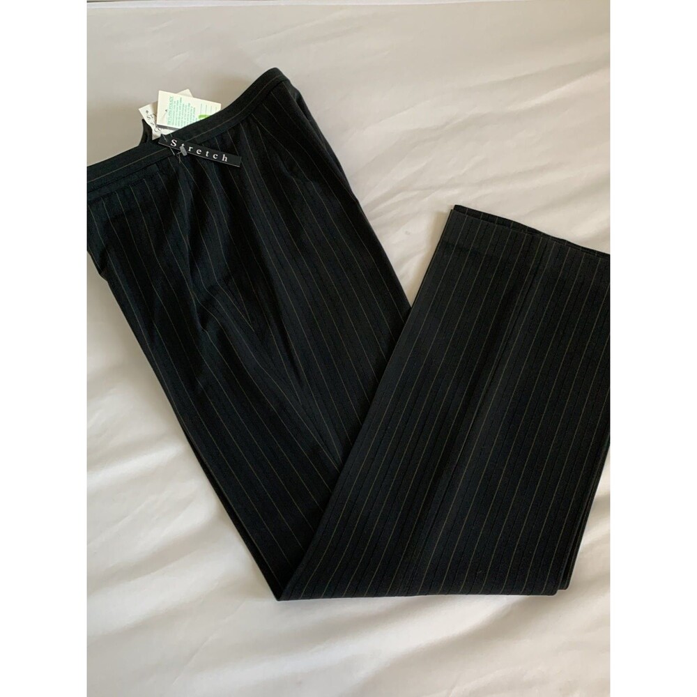 New! Dress Pants, black with pinstripes,  size 2P